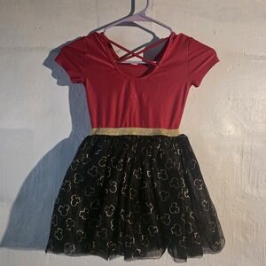 Disney Junior Minnie Mouse Red & Black Tutu Dress 5T
